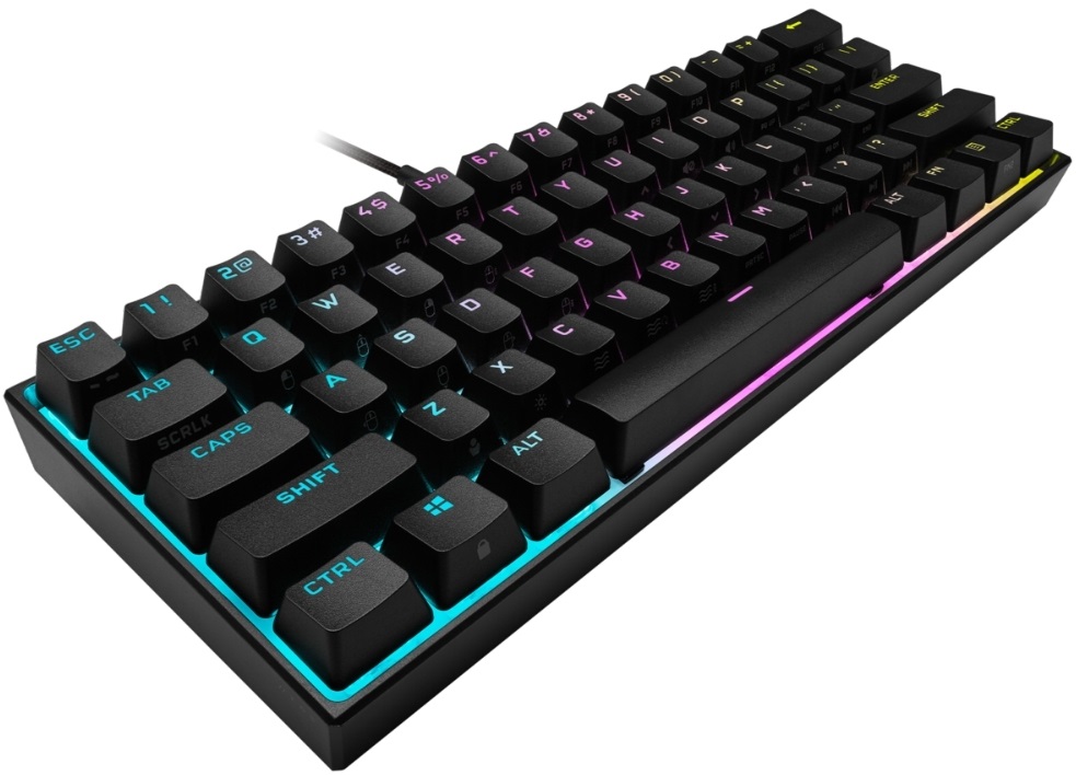 Corsair K65 Mini RGB - Cherry MX Red - gamer billentyűzet