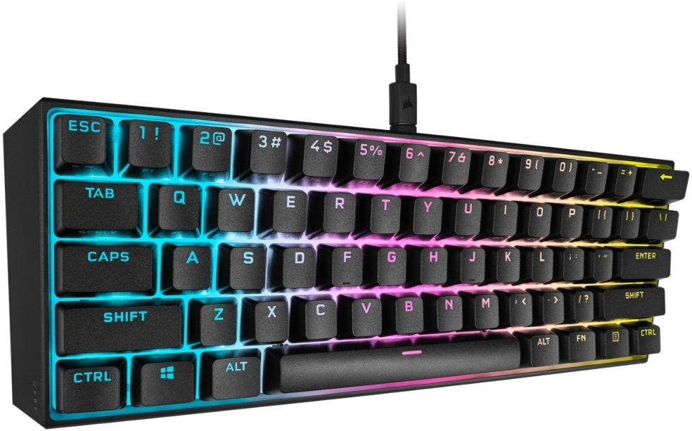 Corsair K65 Mini RGB - Cherry MX Red - gamer billentyűzet