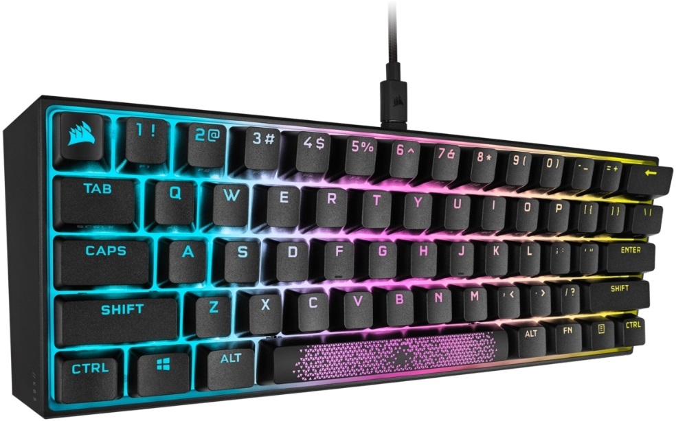 Corsair K65 Mini RGB - Cherry MX Red - gamer billentyűzet