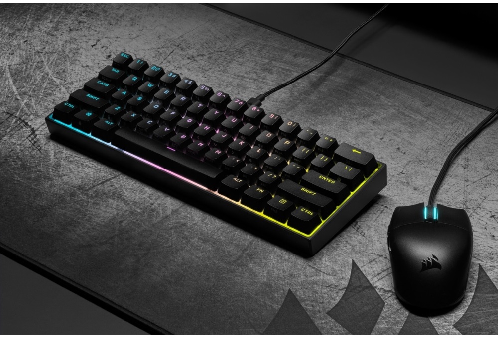 Corsair K65 Mini RGB - Cherry MX Red - gamer billentyűzet
