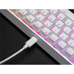 Corsair K65 Mini RGB Cherry MX Red US fehér mechanikus gamer billentyűzet