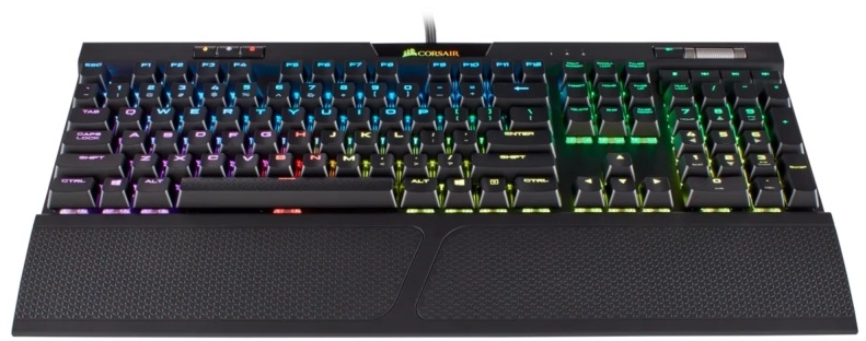 Corsair K70 RGB MK.2 Fekete RGB LED - Cherry MX Red Switch Gamer billentyűzet