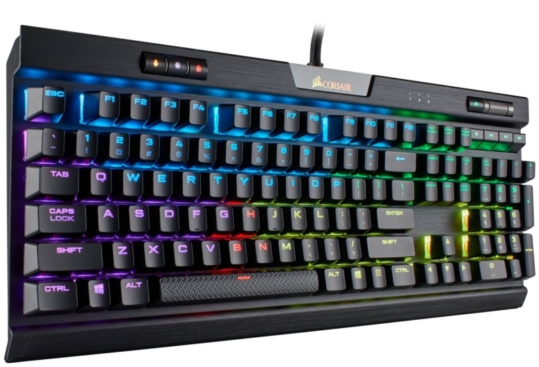 Corsair K70 RGB MK.2 Fekete RGB LED - Cherry MX Red Switch Gamer billentyűzet