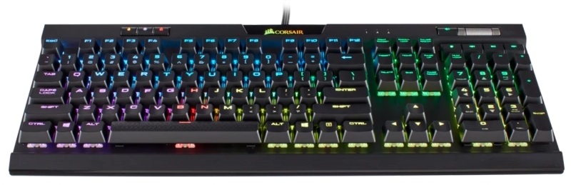 Corsair K70 RGB MK.2 Fekete RGB LED - Cherry MX Red Switch Gamer billentyűzet