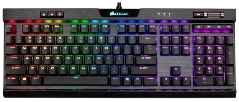 Corsair K70 RGB MK.2 LOW PROFILE RAPIDFIRE Gamer billentyűzet