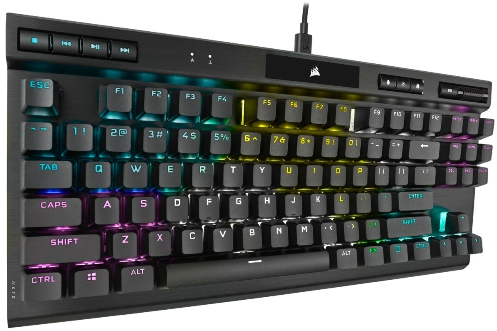 Corsair K70 TKL RGB - Cherry MX Red - gamer billentyűzet