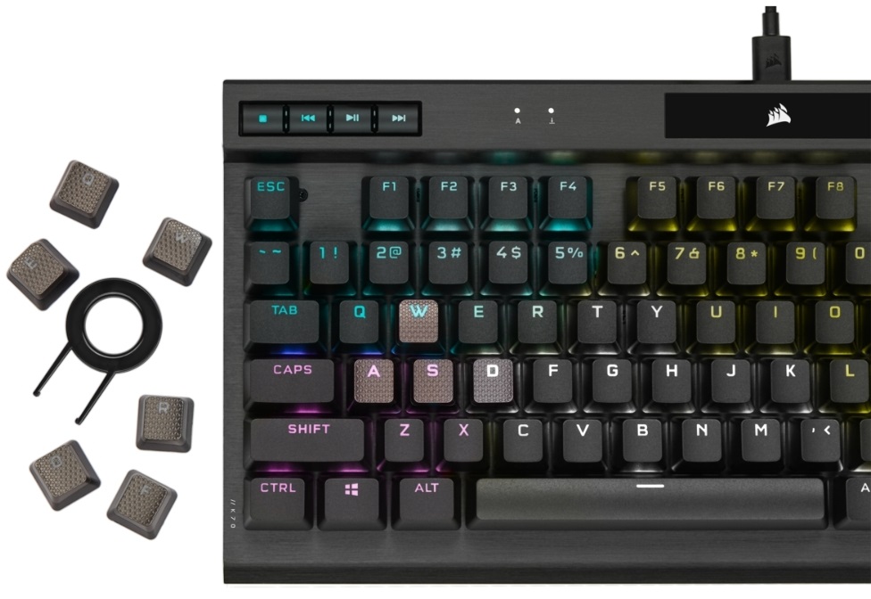 Corsair K70 TKL RGB - Cherry MX Red - gamer billentyűzet