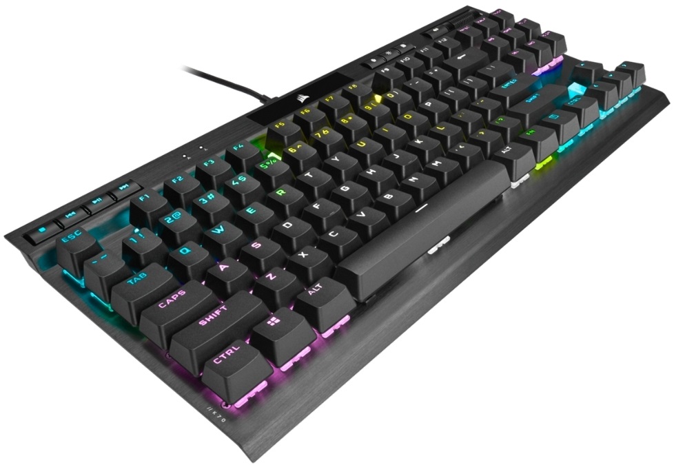 Corsair K70 TKL RGB - Cherry MX Red - gamer billentyűzet