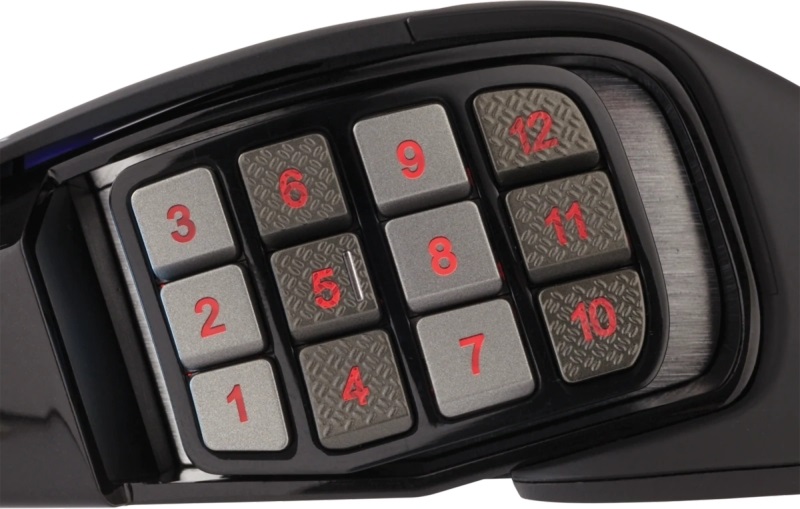 Corsair Scimitar Elite RGB Fekete 18000DPI Gamer egér