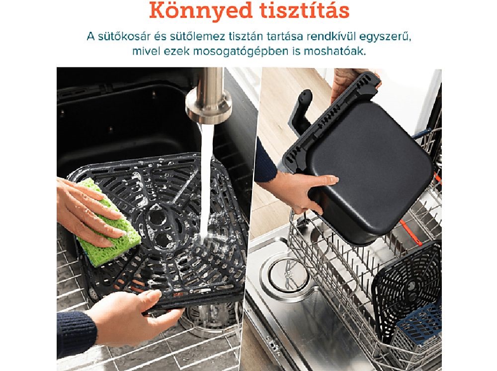 Cosori CAF-P583S-AEUR Dual Blaze szürke 6,4 L forrólevegős sütő