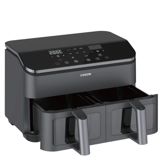 Cosori CAF-R901-AEU Dual Basket fekete 8,5 L forrólevegős sütő