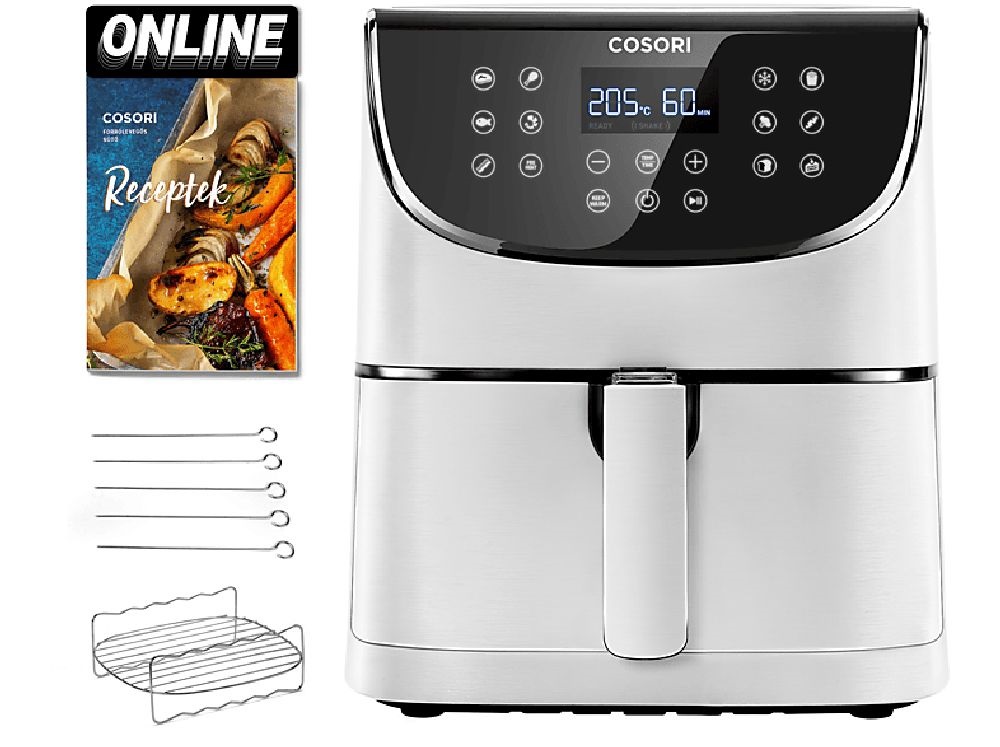 Cosori CP158-AF-RXW Premium fehér 5,5 L forrólevegős sütő