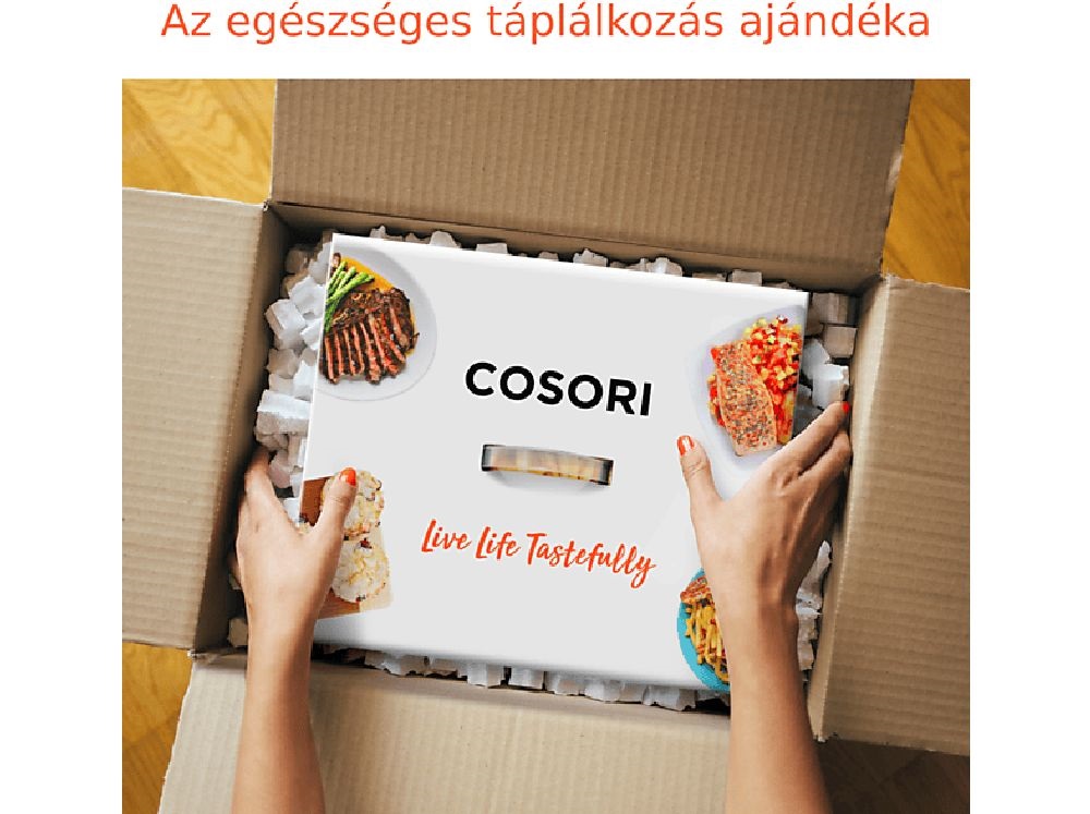 Cosori CS158-AF-RXB Premium Smart fekete 5,5 L forrólevegős sütő