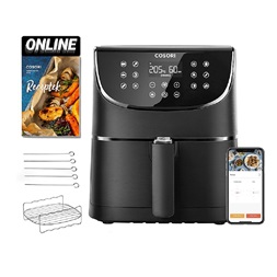 Cosori CS158-AF-RXB Premium Smart fekete 5,5 L forrólevegős sütő