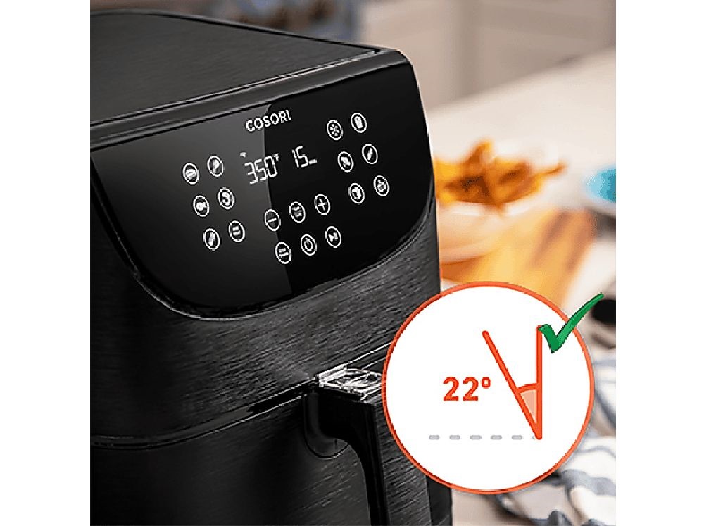 Cosori CS158-AF-RXB Premium Smart fekete 5,5 L forrólevegős sütő