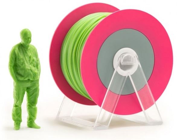 CraftBot 1,75mm PLA Fényes Zöld színű Eumakers filament, 1kg