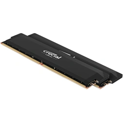Crucial 32GB 6000MHz DDR5 Pro Overclocking (Kit! 2db 16GB) (CP2K16G60C36U5B) fekete memória