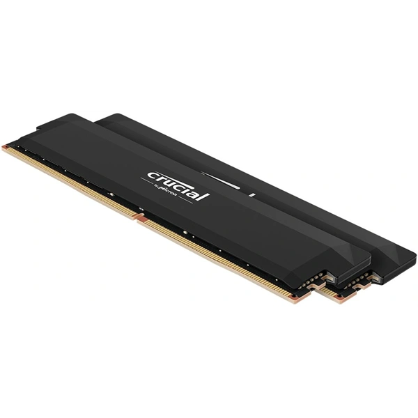 Crucial 32GB 6400MHz DDR-5 PRO (Kit! 2db 16GB) (CP2K16G64C38U5B) fekete memória