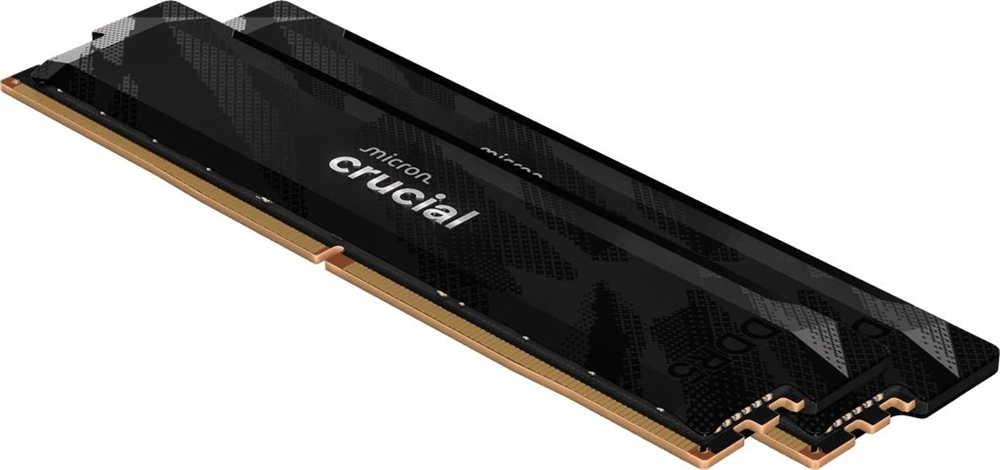 Crucial 64GB 6400MHz DDR-5 Pro (Kit! 2db 32GB) (CP2K32G64C40U5B) fekete memória