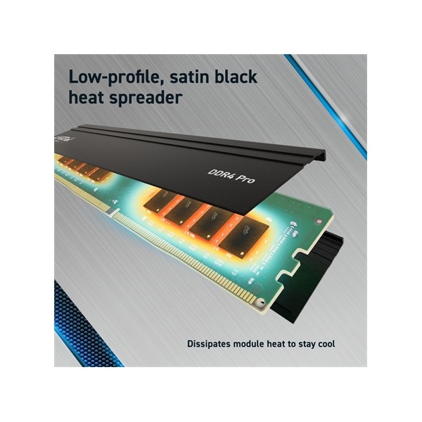 Crucial Pro 32GB 3200MT/s DDR4 memória CL22 Kit of 2 fekete
