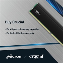 Crucial Pro 32GB 3200MT/s DDR4 memória CL22 Kit of 2 fekete