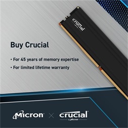Crucial Pro 32GB 5600MT/s DDR-5 memória CL46 Kit of 2 fekete