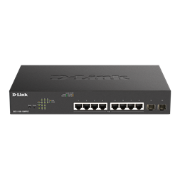 D-Link DGS-1100-10MPV2/E 8port GbE LAN 2x GbE SFP port PoE Smart switch