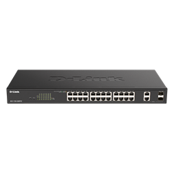 D-Link DGS-1100-26MPV2/E 24port GbE LAN 2x GbE RJ45/SFP Combo port PoE Smart switch