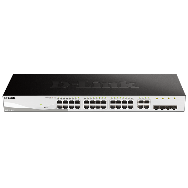D-Link DGS-1210-24/E 24port GbE LAN 4x GbE RJ45/SFP Combo port Smart switch