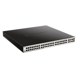 D-Link DGS-1210-52MP/E 48port GbE LAN 4x GbE RJ45/SFP Combo port PoE+ Smart switch