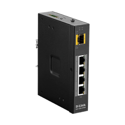 D-Link DIS-100G-5PSW 4x GbE PoE LAN 1x GbE SFP port nem menedzselhető ipari PoE switch