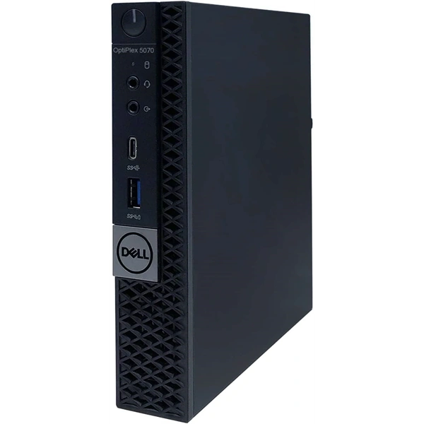 DELL OptiPlex 5070 Micro/i5-9th/16GB/512GB/Win Pro COA/fekete asztali számítógép (Használt A+)