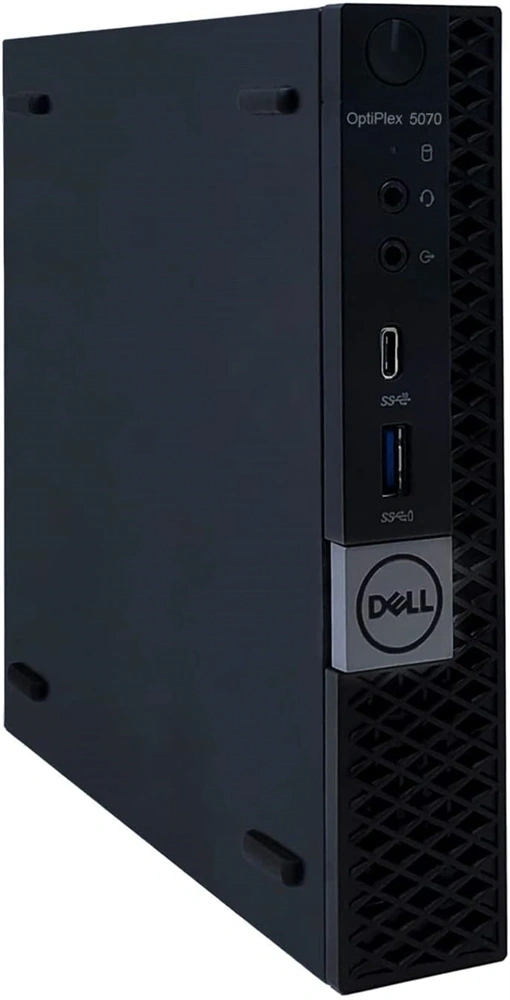 DELL OptiPlex 5070 Micro/i5-9th/8GB/256GB/Win Pro COA/fekete asztali számítógép (Használt A+)