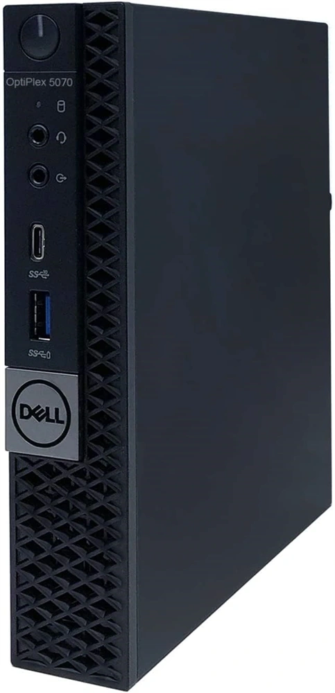 DELL OptiPlex 5070 Micro/i5-9th/8GB/256GB/Win Pro COA/fekete asztali számítógép (Használt A+)