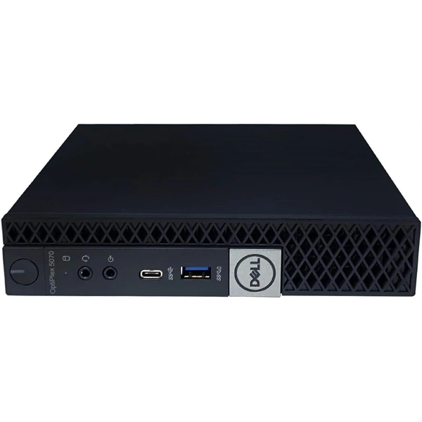 DELL OptiPlex 5070 Micro/i5-9th/8GB/256GB/Win Pro COA/fekete asztali számítógép (Használt A+)