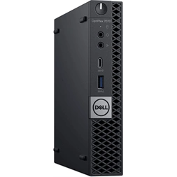 DELL OptiPlex 7070 Micro/i5-9th/16GB/512GB/Win Pro COA/fekete asztali számítógép (Használt A+)