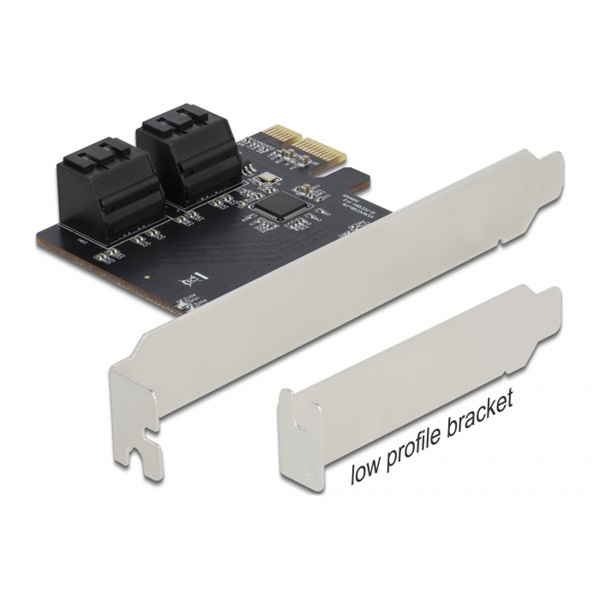 Delock 90010 PCI-E x1 Bővítőkártya > 4x SATA 6Gb/s