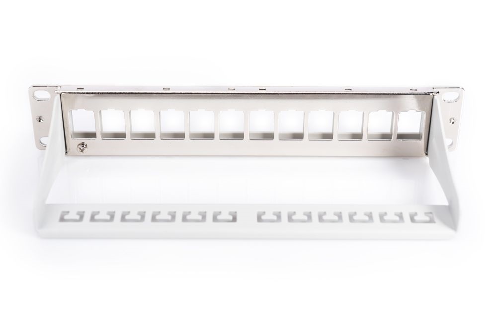 DIGITUS 12port 10" 1U szürke moduláris üres Patch Panel