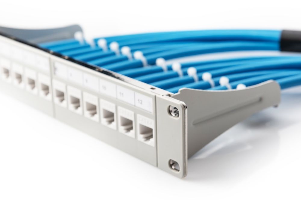 DIGITUS 12port 10" 1U szürke moduláris üres Patch Panel
