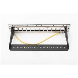 DIGITUS 12port 10" 1U fekete moduláris üres Patch Panel