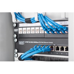 DIGITUS 12port 10" 1U fekete moduláris üres Patch Panel