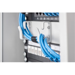 DIGITUS 12port 10" 1U fekete moduláris üres Patch Panel