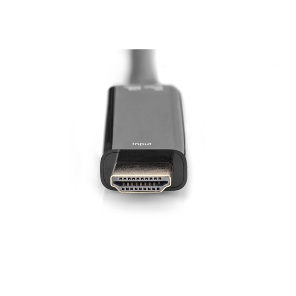 DIGITUS 1920 x 1080 4K 3D 30Hz USB-A - HDMI 1.4 -  1.2 DisplayPort kábel 0,2m