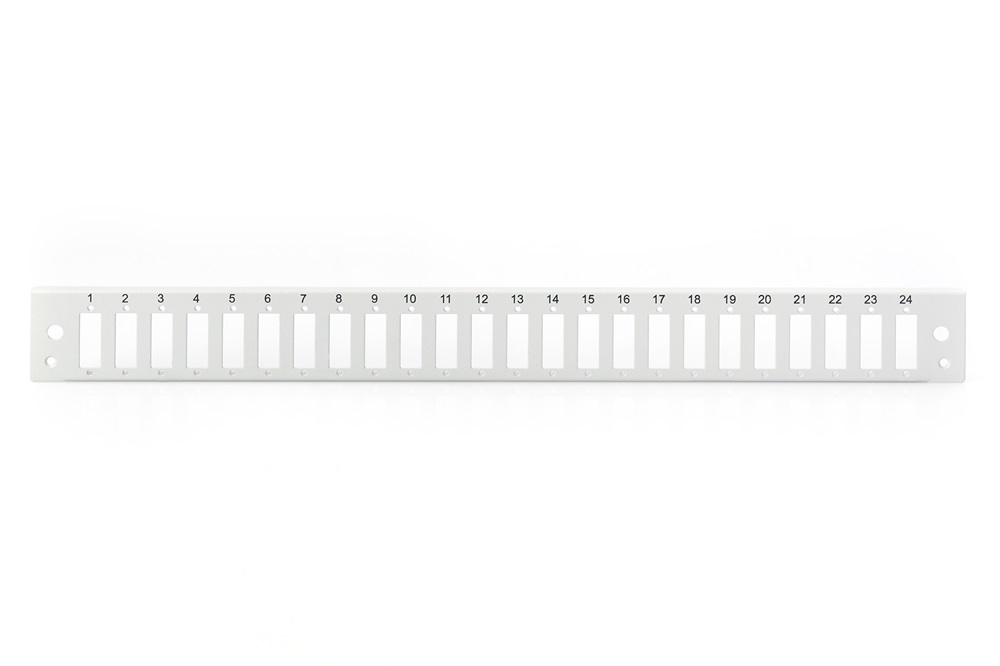 DIGITUS 1U 24x SC duplex szürke patch panel előlap