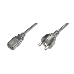 DIGITUS 250V 10A IEC C13 csatlakozó CEE 7/7 schuko dugó 1,2m tápkábel