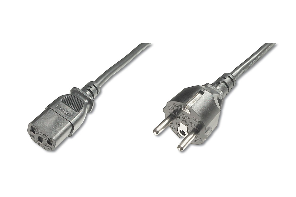 DIGITUS 250V 10A IEC C13 csatlakozó CEE 7/7 schuko dugó 1,2m tápkábel