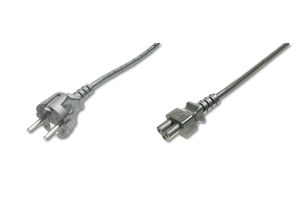 DIGITUS 250V 10A IEC C5 csatlakozó CEE 7/7 schuko dugó 1,8m tápkábel