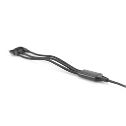 DIGITUS 3 az 1-ben USB type A - micro USB - USB type-C - Lightning töltőkábel 1m