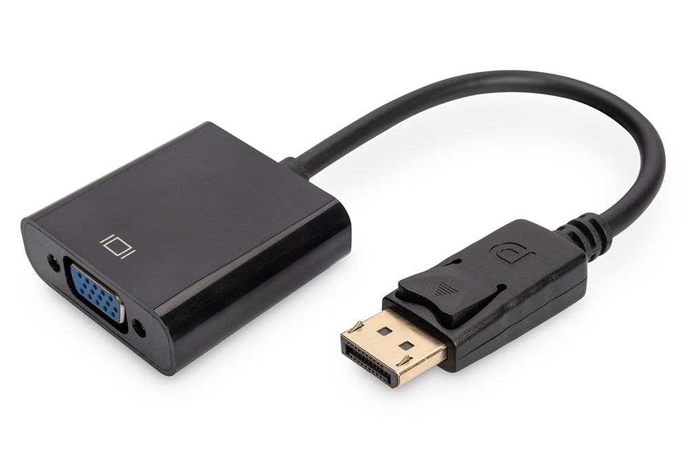 DIGITUS AK-340403-001-S VGA - Display port 0,15m átalakító kábel