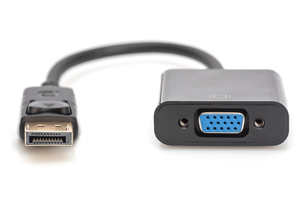 DIGITUS AK-340403-001-S VGA - Display port 0,15m átalakító kábel